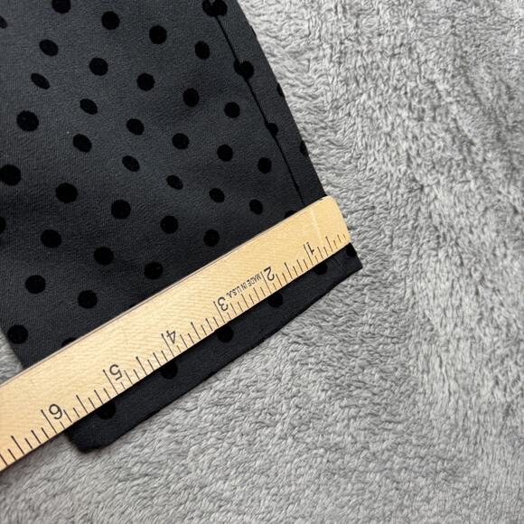 Old Navy Pixie Skinny High Rise Secret Pockets NWT Sz 8 Black Velvet Polka Dot - Picture 6 of 10